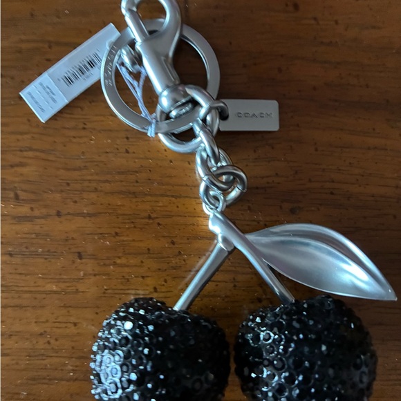 Coach Crystal Cherry Bag Charm - Picture 3 of 5